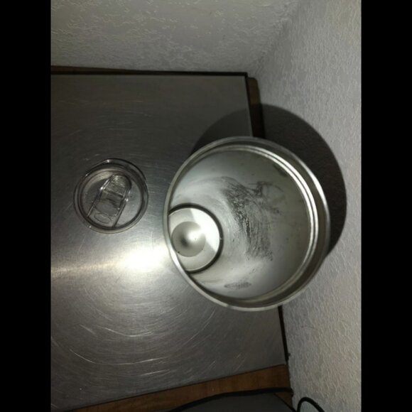 Hocus Pocus Witches Cartoon Approx. Amount  21oz Metal Tumbler With Lid. - Picture 5 of 6